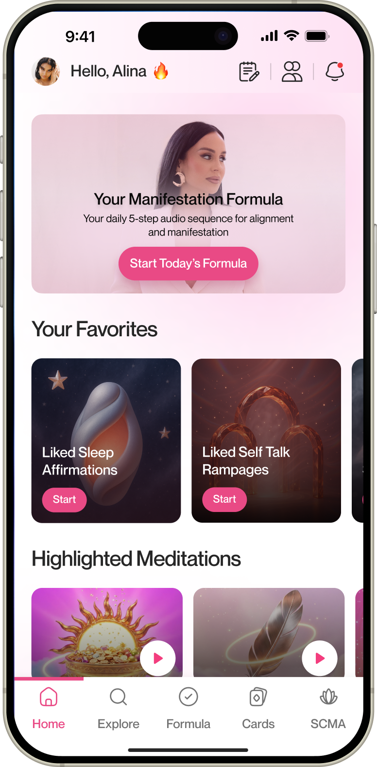 Meditation mobile interface